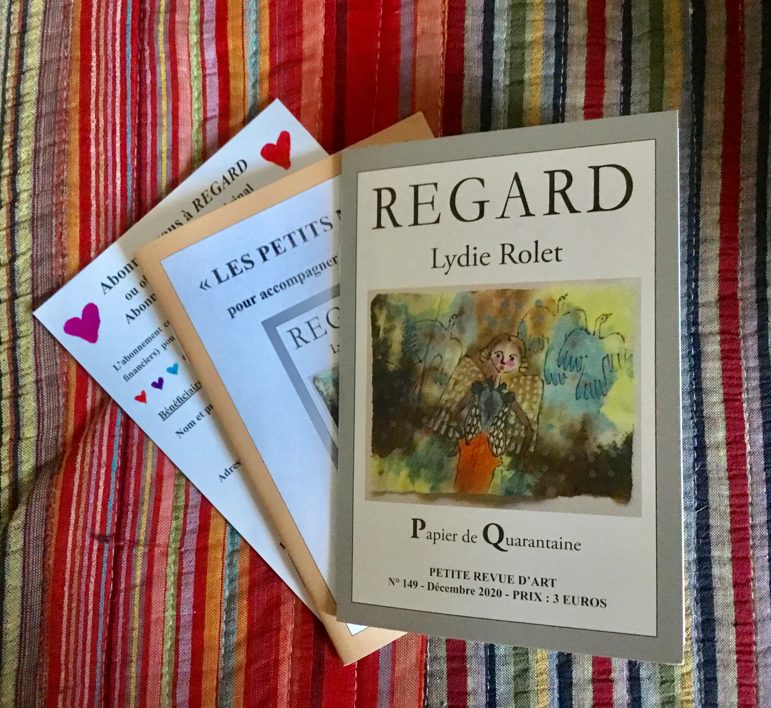 Lire la suite à propos de l’article La petite revue d’Art REGARD sur le Papier de Quarantaine